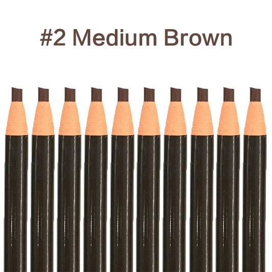 10pcs Eyebrow Pencil Women Makeup Tint Waterproof Hensi Cheap Pencil Black Brown Available Natural Beauty Cosmetics Wholesale