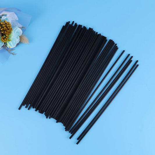 50pcs natural Rattan Sticks For Essential Oil Diffuser Aroma Oil Diffuser Sticks Home Fragrance Black Color