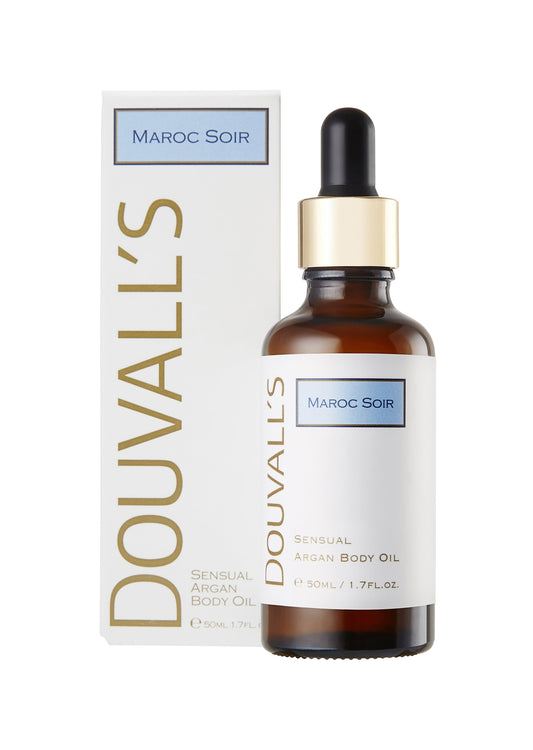 Olio corpo all'argan biologico profumato sensuale 50 ml | Idratante e rivitalizzante con oli essenziali puri