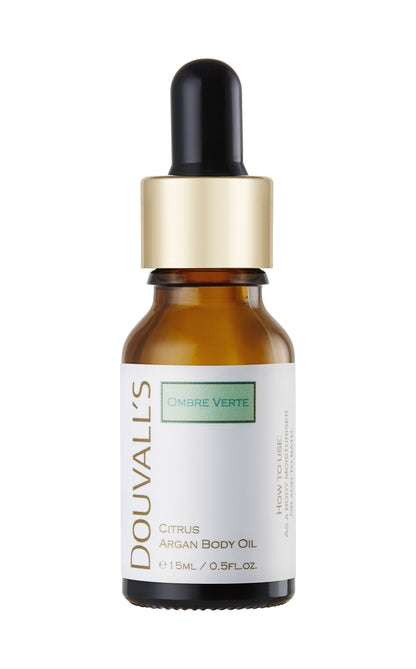 Olio corpo all'argan biologico profumato agli agrumi 15 ml | Idratante e rivitalizzante con oli essenziali puri